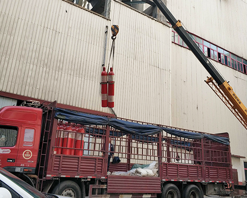 國電大同二電廠IG541鋼瓶檢測(cè)充裝